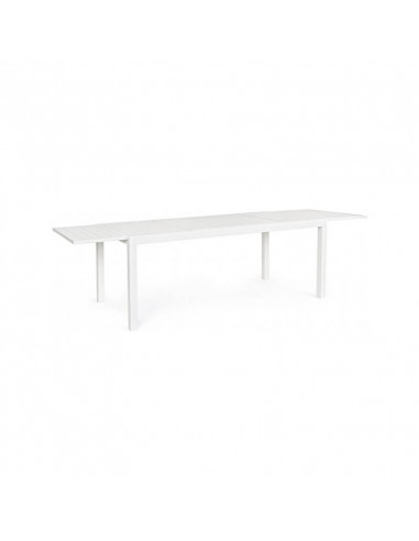 Tavolo allungabile Hilde 200/300x100 cm in alluminio Bianco