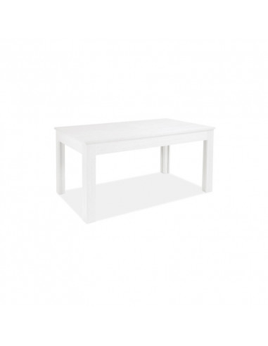 Tavolo allungabile in legno nobilitato bianco frassinato 160-320x90 cm