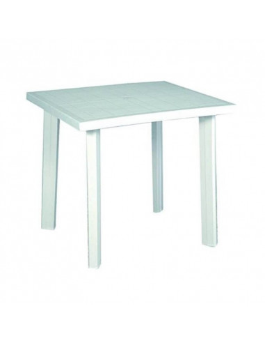 Tavolo bianco in plastica 80x75x72h cm. Fiocco