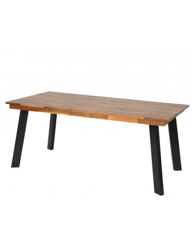 Tavolo da esterno in legno d'acacia 180x90 cm