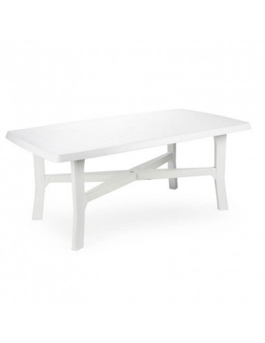 Tavolo bianco da giardino 180x100x72h cm Senna