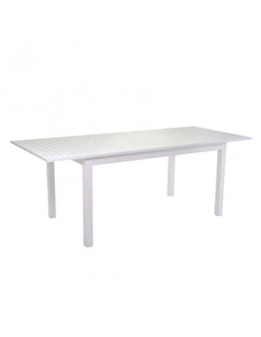 Tavolo alluminio Sullivan bianco cm150/210x90h73