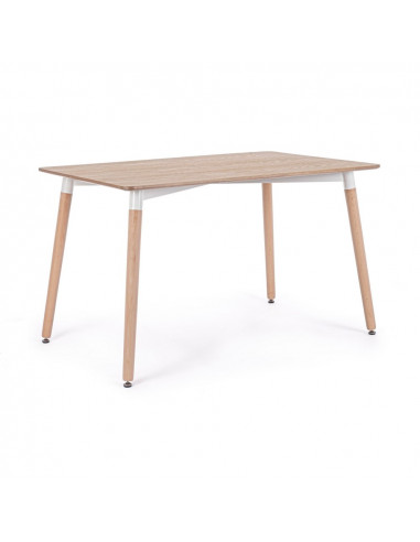 Tavolo in legno stile naturale 120x80