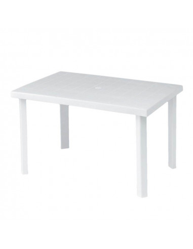 Tavolo rettangolare per esterno 120x80x72 H cm bianco Calaf