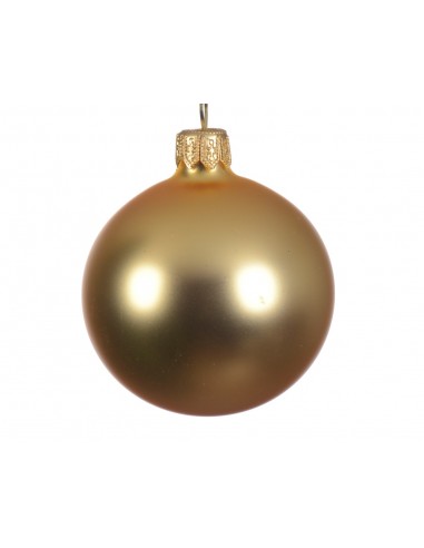 Pallina natalizia  in vetro  Colore oro opaco  Misura cm 15