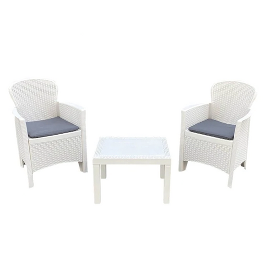 Set Balcone Giardino Resina Modello Akita Bianco Keter