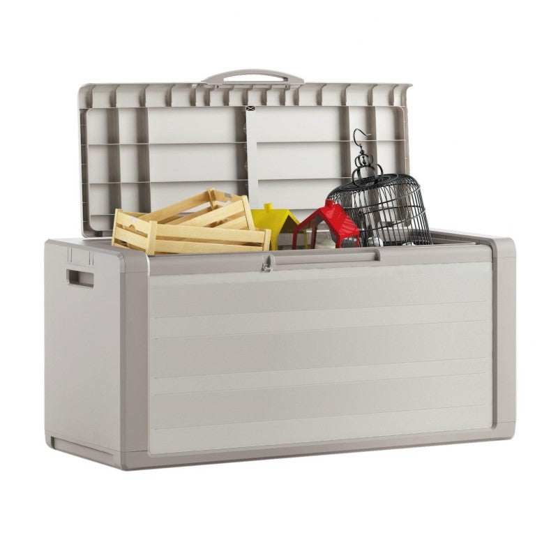 Cassapanca da giardino Beige GULLIVER 118x49x H55 cm