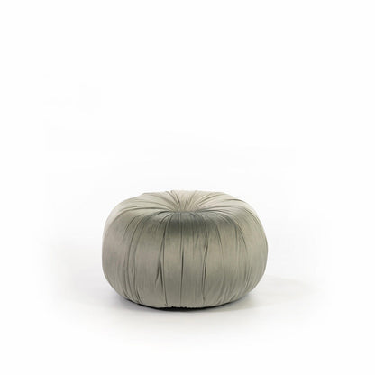 Pouf design velluto metallo grigio cm 36 x 36 x h 30