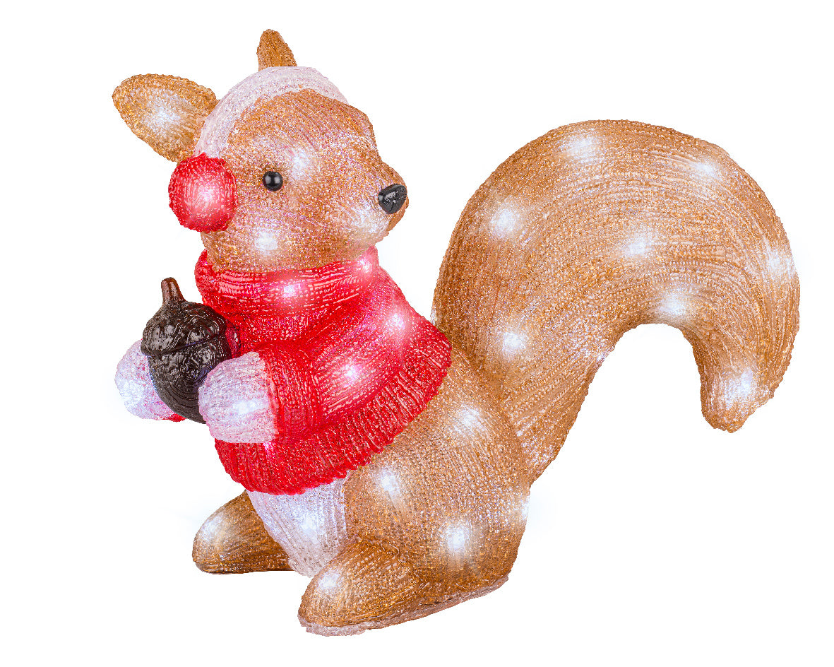 LED scoiattolo acrilico all'aperto 40 x 20.5 x 30.5 cm