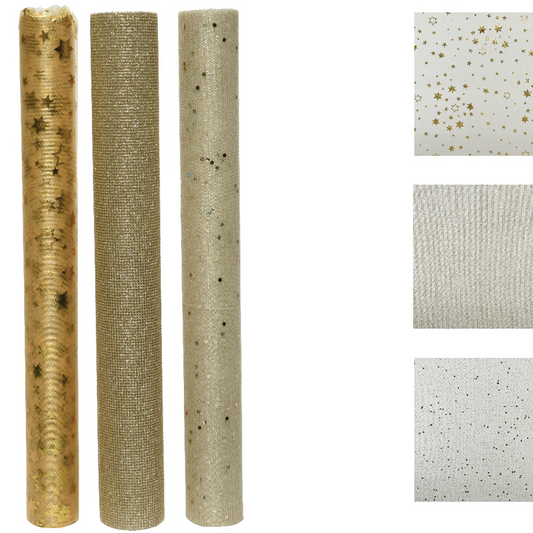 Rotolo in tessuto Deco poliestere fantasie assortite L200xP35 cm