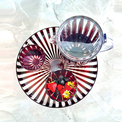 Caraffa con coperchio Guzzini Dolcevita ametista