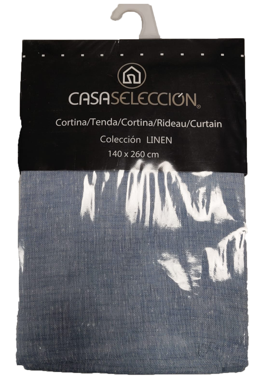 Tenda Cortina Blu Polvere 140x260 cm