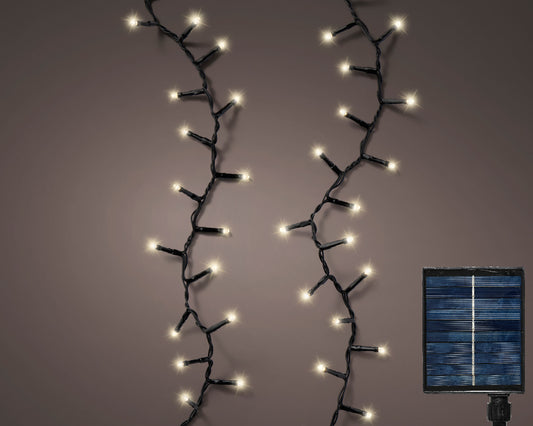 Lampade solari compatte, bianco caldo oro, 8 effetti, L 2250 cm