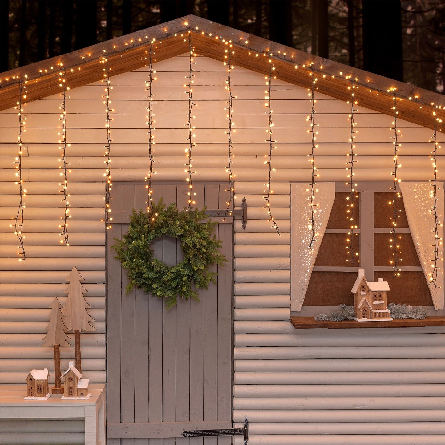 Catena lineare TLE 1200 LED TRADITIONAL e BIANCO CALDO 2+48,5m in bobina Luci di Natale