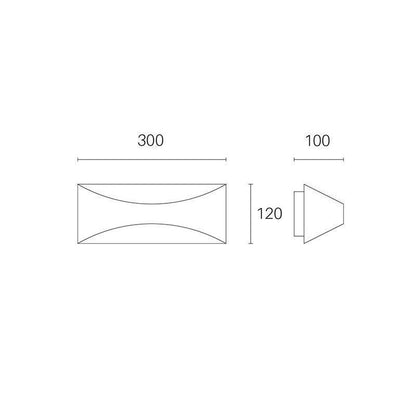 Applique 12W Led 4000K  linea moon  caffe'