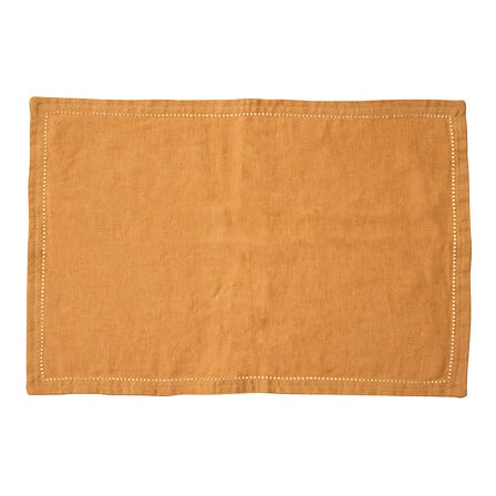 Tovaglietta gialla 45 x 30 cm in lino/cotone