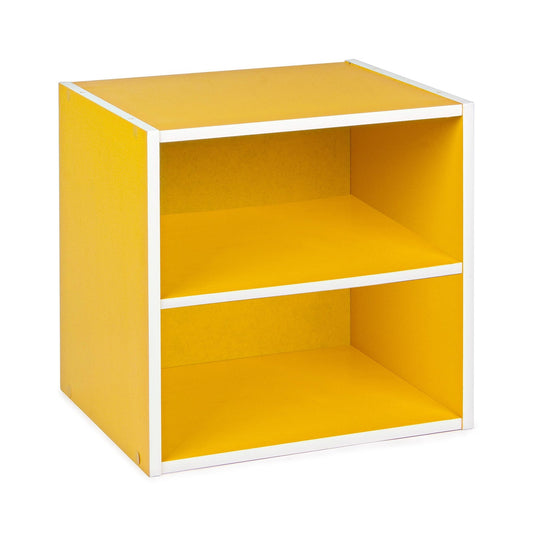 Cubo giallo con mensola 35x29,2x35h cm