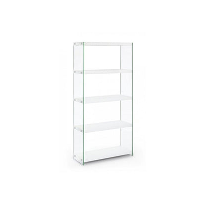 Libreria in vetro temperato 75x29,5x160 cm