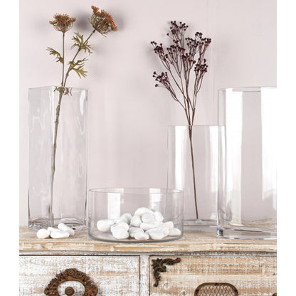 Vaso tondo in vetro 25x25 cm