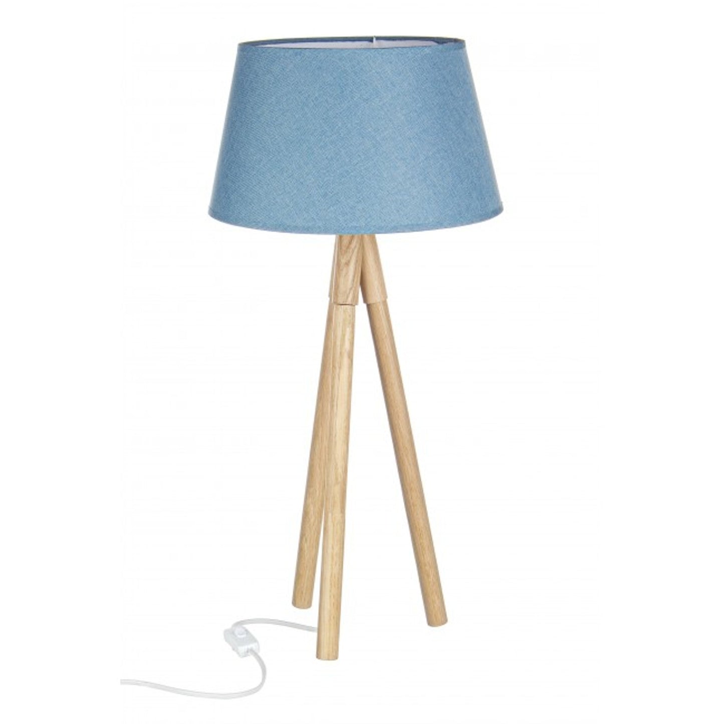 Lampada da tavolo treppiede h69 turchese