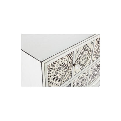 Cassettiera 2 cassetti bianco e grigio 72,5x36x81