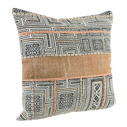 Cuscino ricamato 45x45 cm in cotone