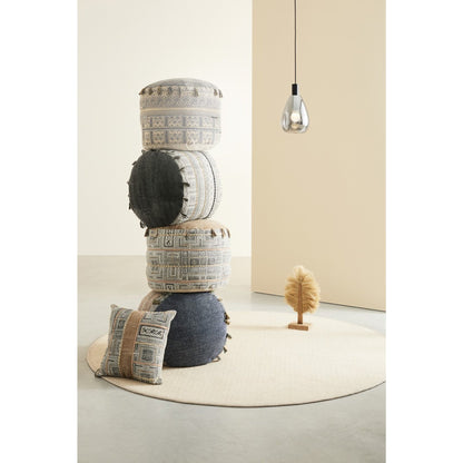 Cuscino ricamato 45x45 cm in cotone