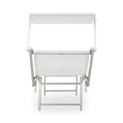 Lettino Prendisole Sdraio Esterno Bianco