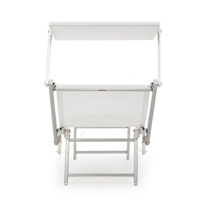 Lettino Prendisole Sdraio Esterno Bianco