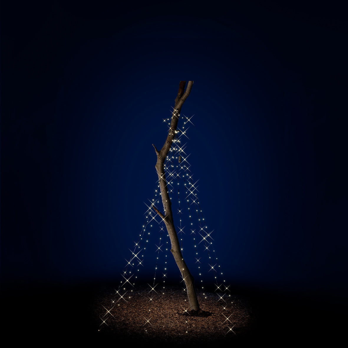 Luci Danzanti Stella Cadente Cambio Colore Esterni H 270 Ø 28 cm