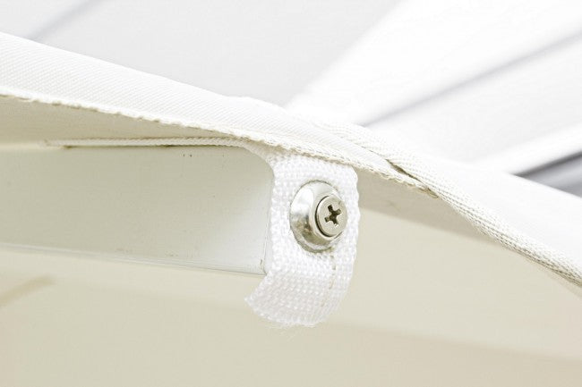 Ombrellone in Alluminio Alghero - Bianco e Grigio Chiaro