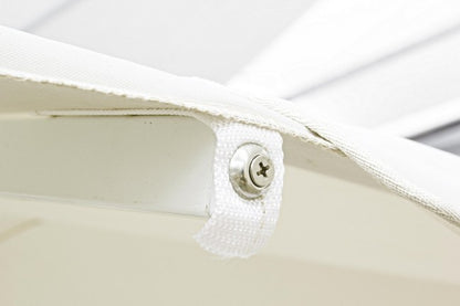 Ombrellone in Alluminio Alghero - Bianco e Grigio Chiaro