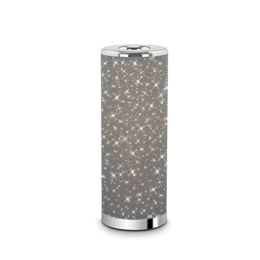 Lampada da tavolo a LED cielo stellato cm 35x12 5W colore cromato/grigio