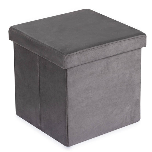 Pouf contenitore grigio 38x38xh38 cm