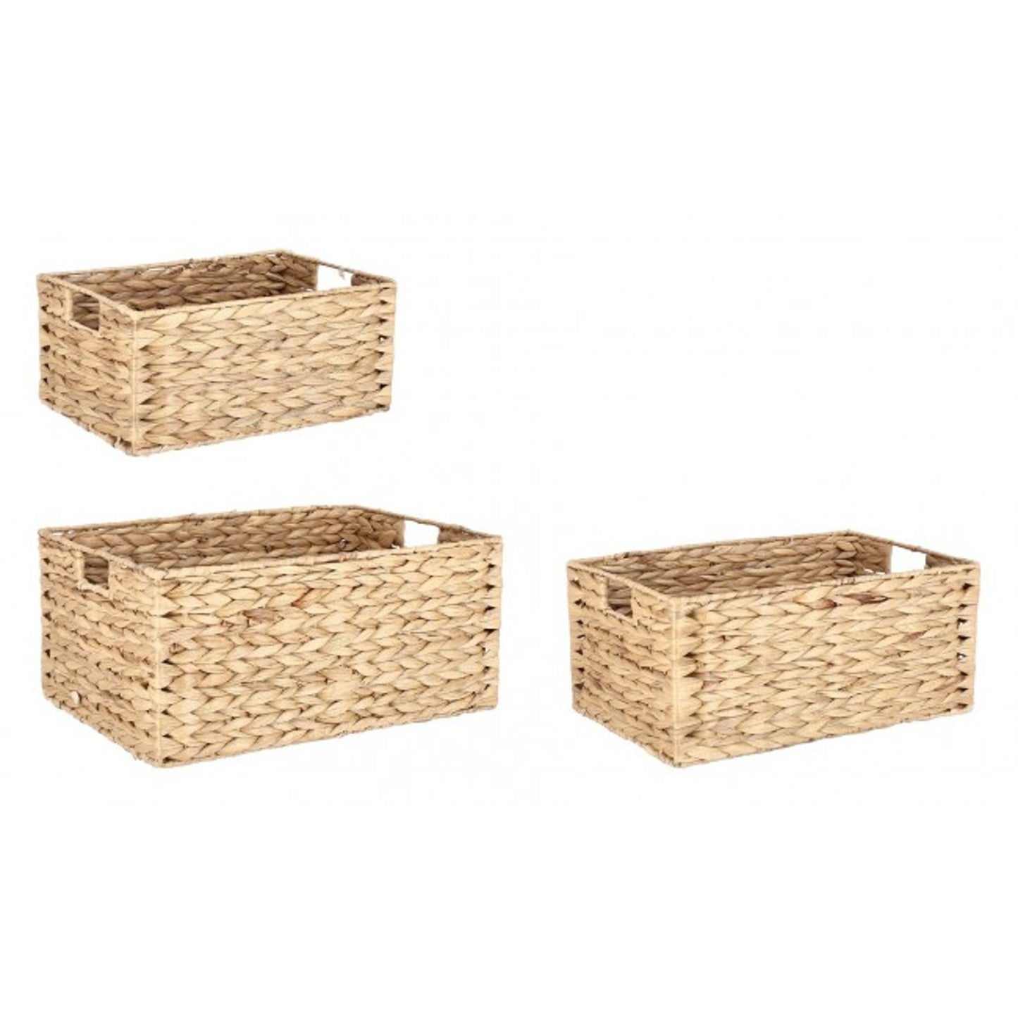 Cesta rettangolare naturale 40x26 cm
