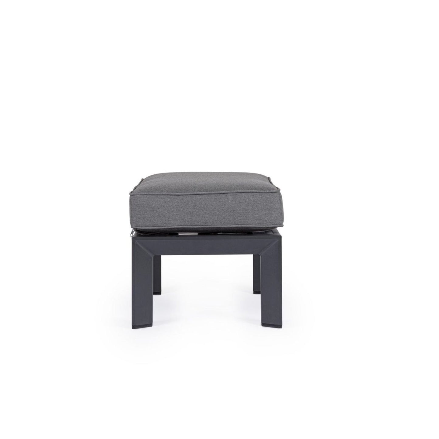 Sedia in alluminio con cuscino sfoderabile 66x45x41