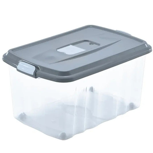 Box contenitore 45L con ruote e coperchio cm 59×39×31 cm