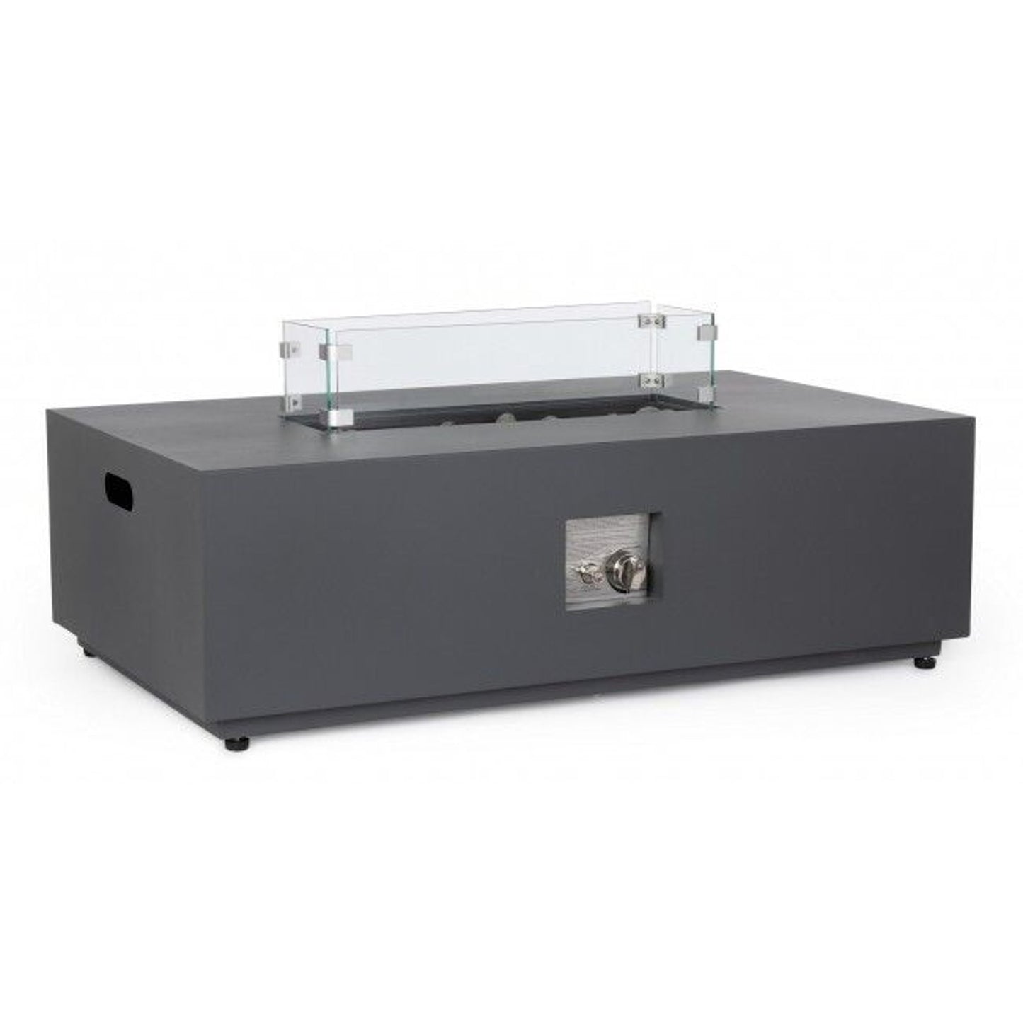 Camino a gas grigio scuro 110x65 cm