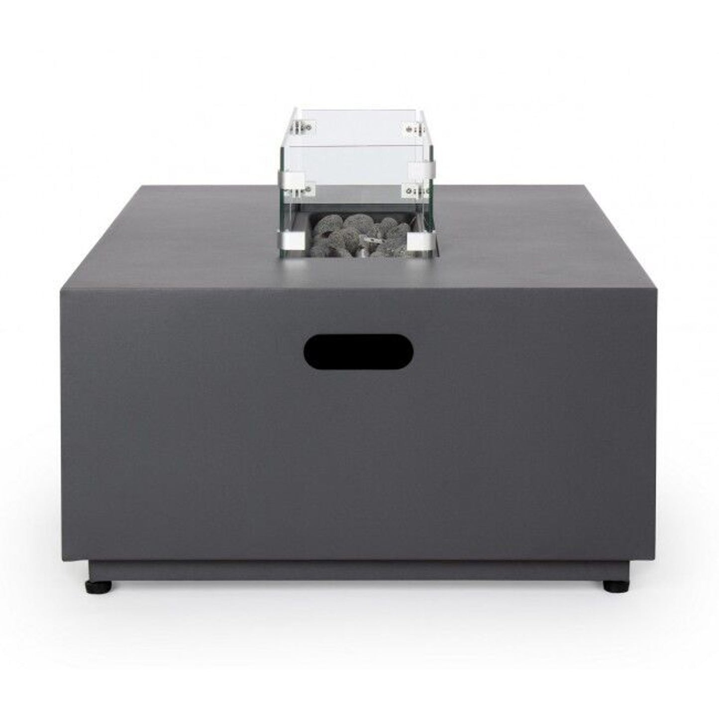 Camino a gas grigio scuro 110x65 cm