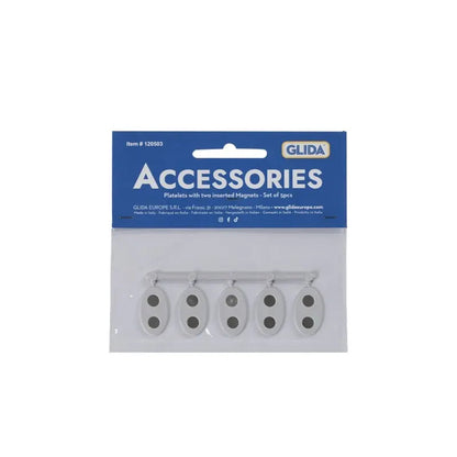 Set 5 piastrine C-2 con magneti e inserti per Glida PlatformOne
