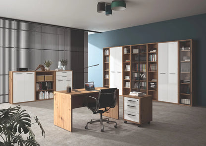 Scrivania rovere artisan con design minimal cm 140x68,3x74,5 h