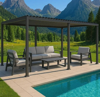 Pergola Garda 3x6 m antracite