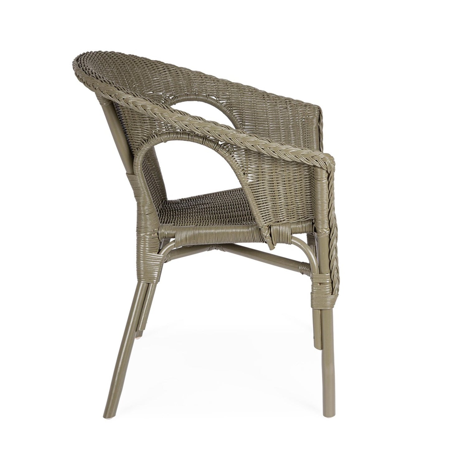 Poltrona elegante impilabile 58x61x74 cm Olivine