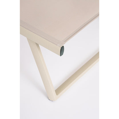 Lettino reclinabile 70x182 cm beige