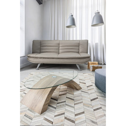 Tavolino in vetro 110x60 cm Kenya