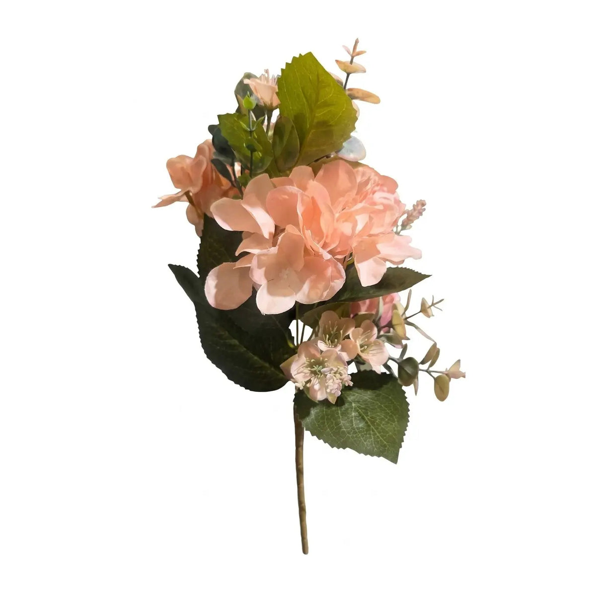Mazzo frontale peonie e ortensie artificiali 50 cm con 8 fiori - 1 pezzo assortito