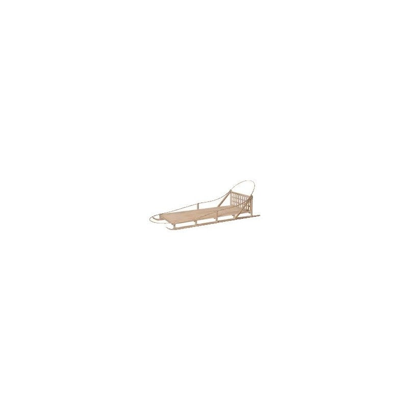 Slitta decorativa in legno naturale 93 × 35 × H35 cm