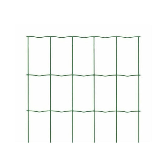 Rete metallica plasticata verde H 100 cm maglia 76×63 mm rotolo 25 m