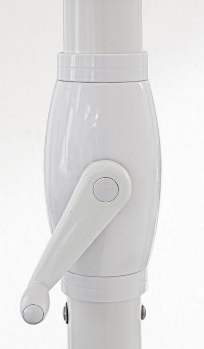 Ombrellone in Alluminio Alghero - Bianco e Grigio Chiaro