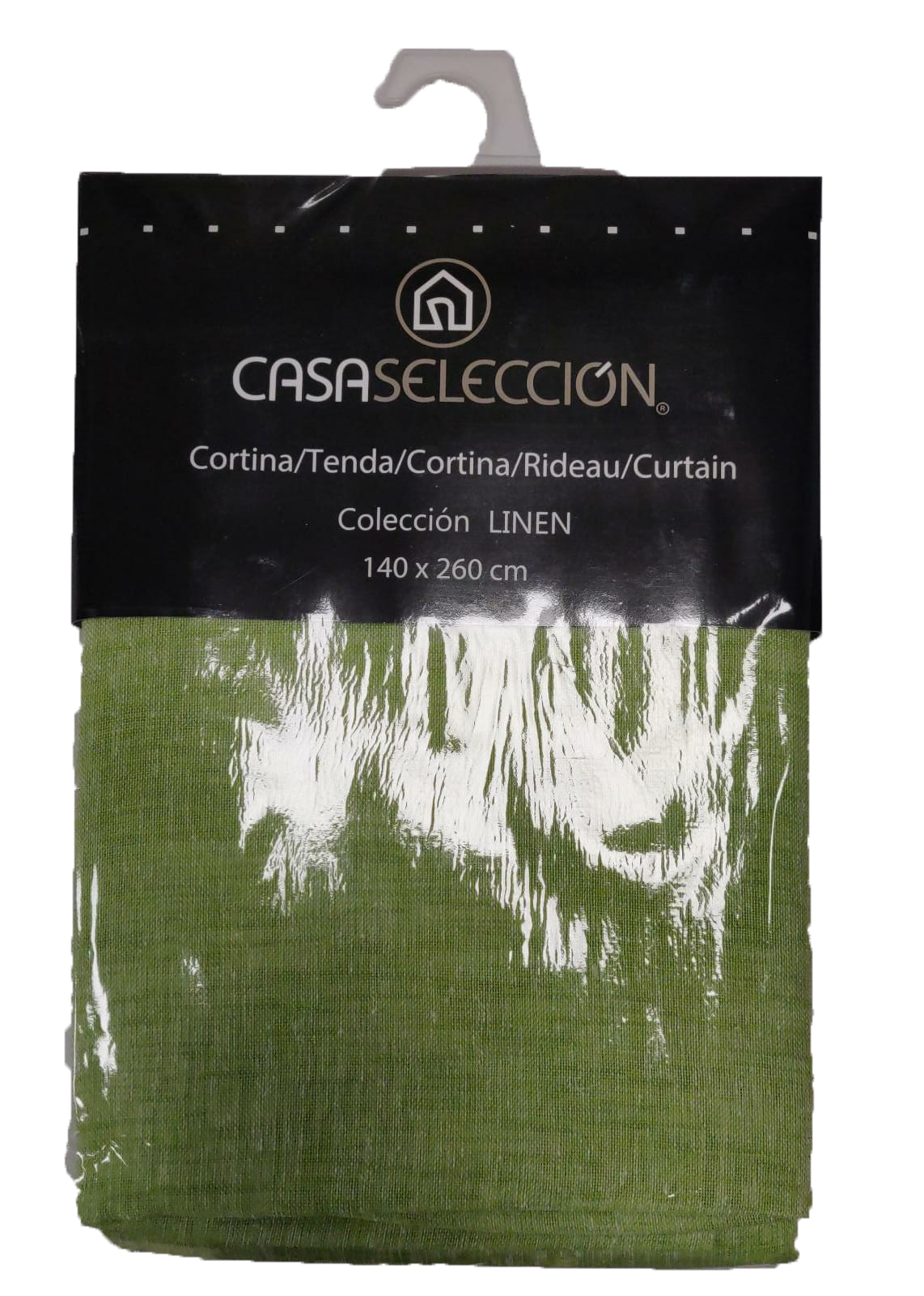 Tenda Cortina Verde Salvia 140x260 cm